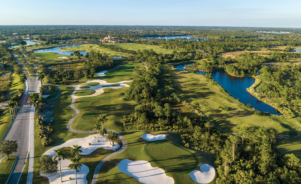 Golf course aerial